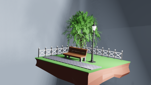 Parkland Model 3D .c4d .max .obj .3ds .fbx .stl .blend