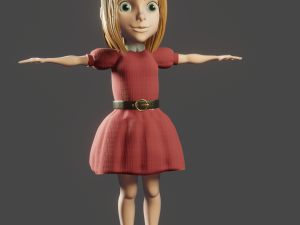 The girl 3D मॉडल