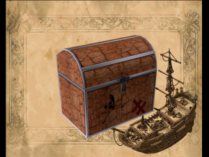 Pirate lowpoly chest 3D Model