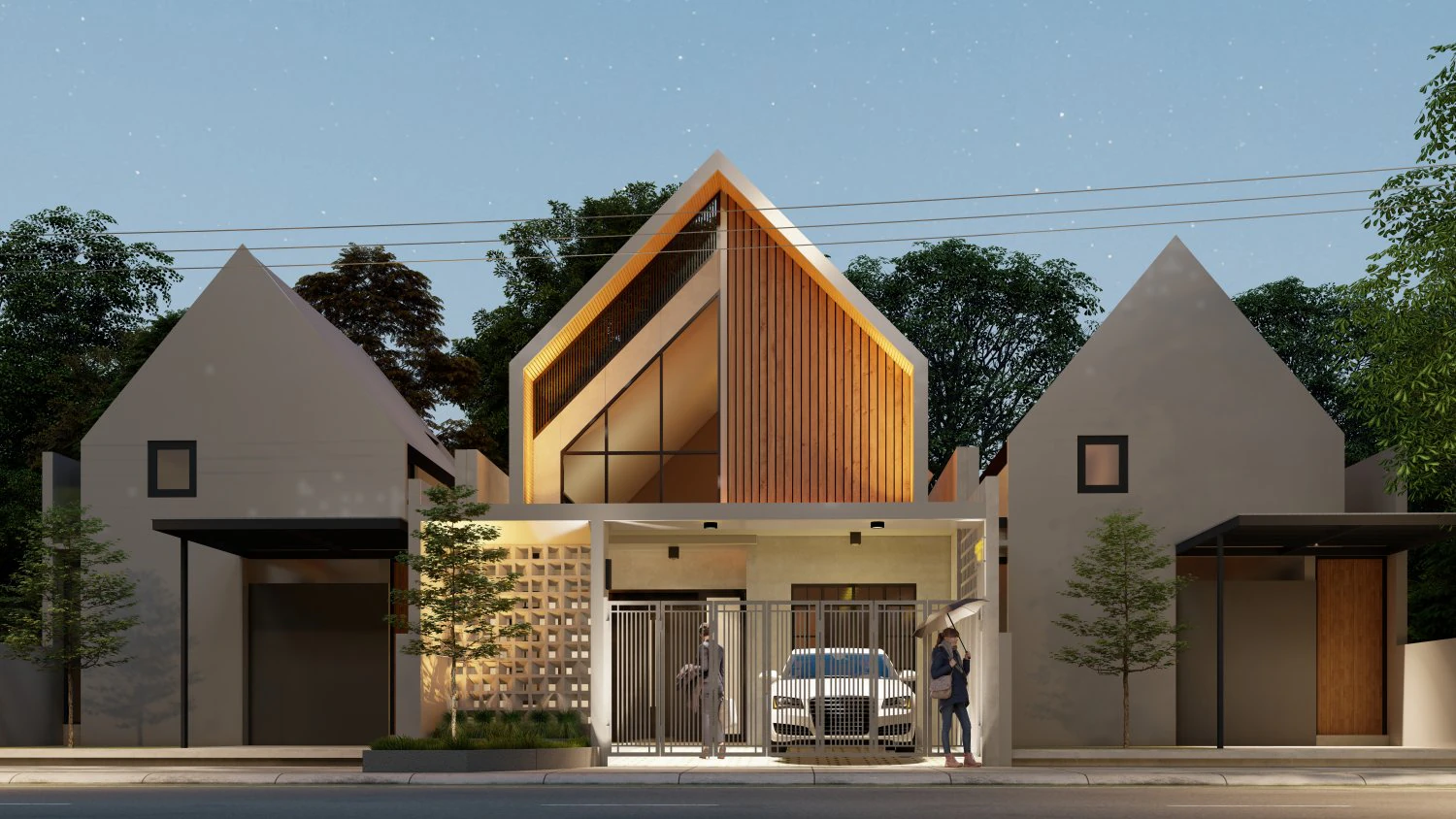 Scandinavian house 3D Model .c4d .max .obj .3ds .fbx .stl .blend 