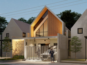 Scandinavian house Modèle 3D