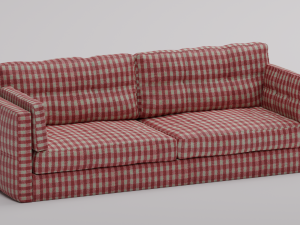 Sleek and Stylish Modern Sofa - High-Quality with Texture Pack 3D 模型