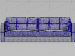 Sleek and Stylish Modern Sofa - High-Quality with Texture Pack 3D 模型
