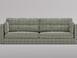 Sleek and Stylish Modern Sofa - High-Quality with Texture Pack 3D 模型