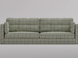 Strakke en stijlvolle moderne bank - Hoge kwaliteit met textuurpakket 3D Model