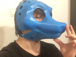 Fursuit Dog Head Base 3D Print Model