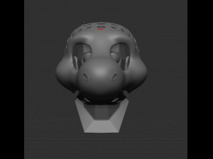 Fursuit Head Base Angel Dragon 3D Print Model