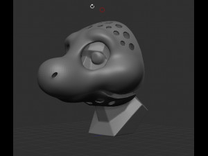 Fursuit Head Base Angel Dragon 3D प्रिंट मॉडल