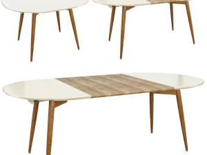 Tavolo da pranzo pieghevole Halmar Edward Modello 3D