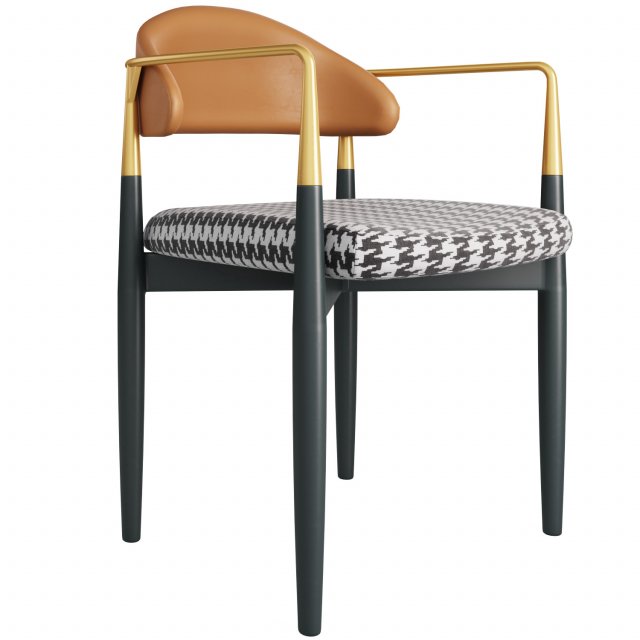 Designer chair for the living room La Lume MB20769-23 3D Model .c4d .max .obj .3ds .fbx .stl .blend 