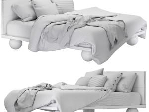 Minshuku double bed Japanese series Weibog Modelo 3D