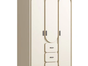 Armário de três portas em madeira maciça Fugab Modelo 3D