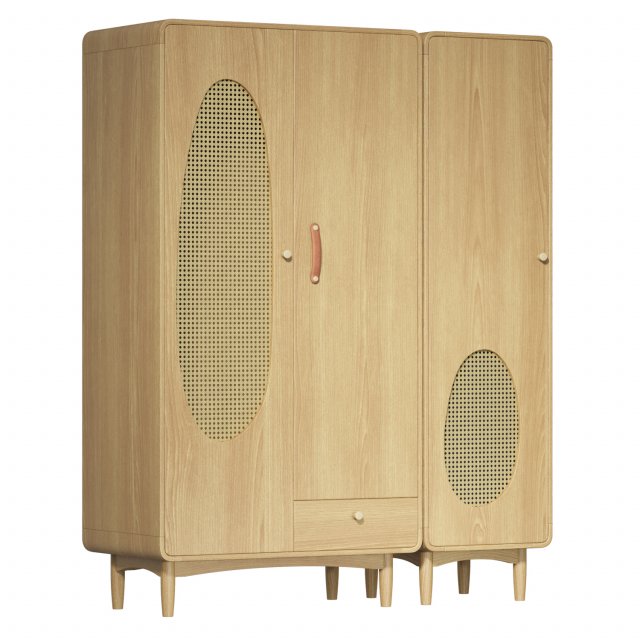 Solid Wood Cabinet Bubble 3D 模型 .c4d .max .obj .3ds .fbx .stl .blend