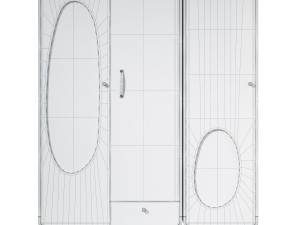 Solid Wood Cabinet Bubble 3D 模型