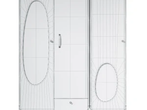 Mobile in legno massello Bubble Modello 3D
