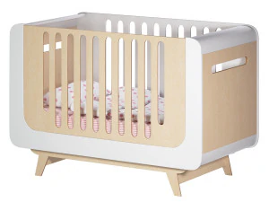 婴儿床靛蓝木泡泡床 3D 模型