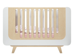 Baby Cot Indigo Wood Bubble Bed 3D Model