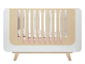 Baby Cot Indigo Wood Bubble Bed 3D Model