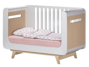 Baby Cot Indigo Wood Bubble Bed 3D Model