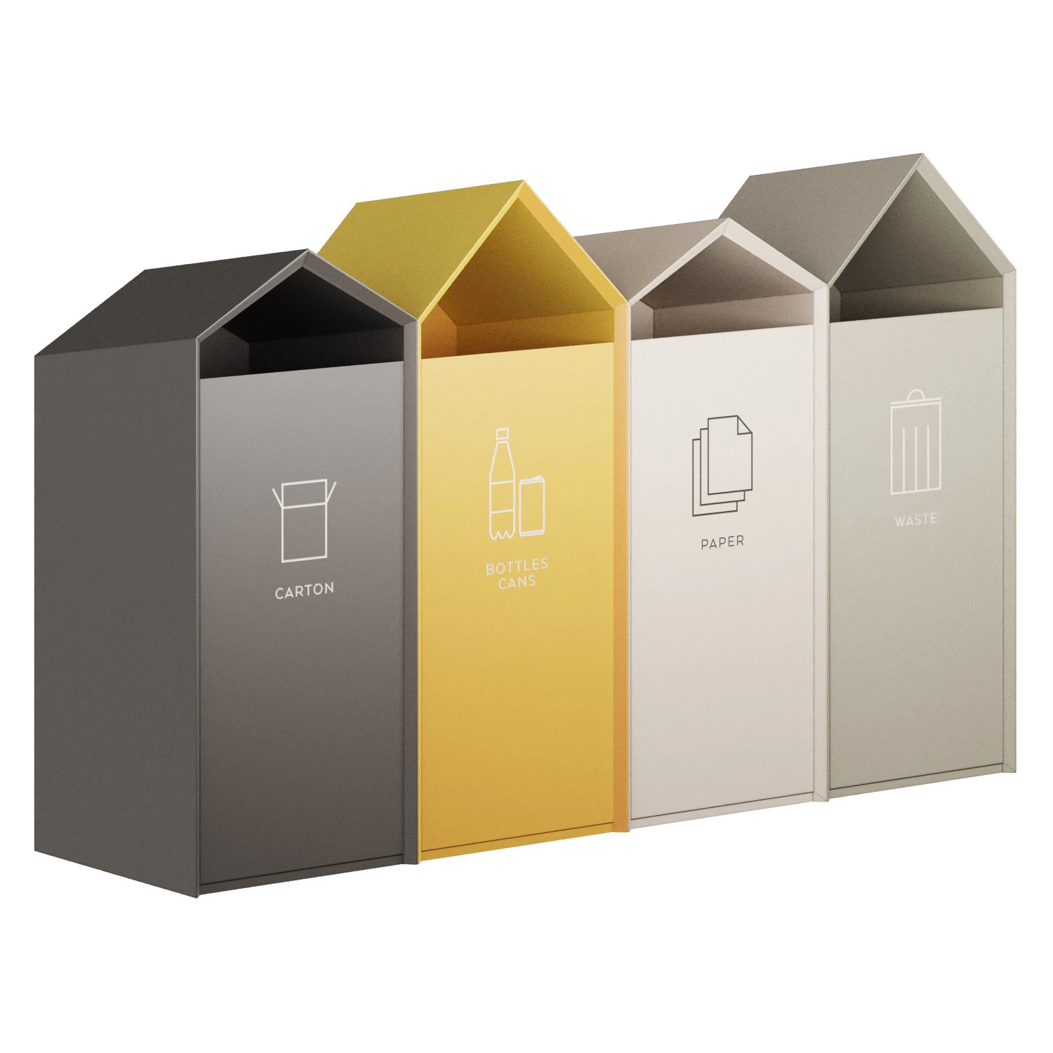 Ridge TreCe Trash Can 3D Model .c4d .max .obj .3ds .fbx .stl .blend