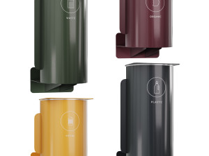 TreCe Bird Wall Mounted Trash Can 3D Model