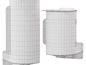TreCe Bird Wall Mounted Trash Can 3D Model