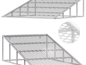 PVL ramp on metal frame 3D Модель