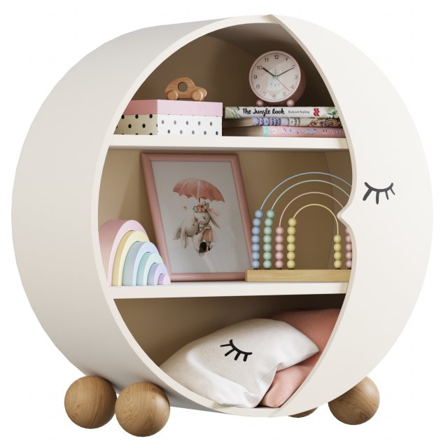 Decor for the childrens room Luna Modello 3D .c4d .max .obj .3ds .fbx .stl .blend 