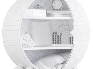 Decor for the childrens room Luna 3D Model