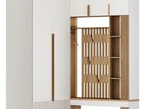 Armadio ad angolo per il corridoio Modello 3D