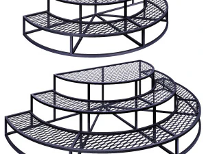 Round stairs made of PVC 3D Model