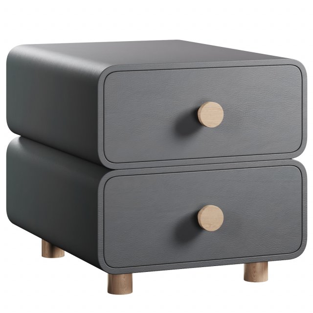 A bedside table in a modern style Modelo 3D .c4d .max .obj .3ds .fbx .stl .blend