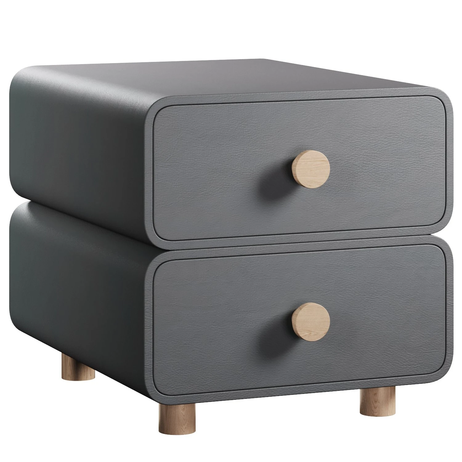 A bedside table in a modern style 3D Model .c4d .max .obj .3ds .fbx .stl .blend 