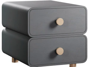 Un comodino dallo stile moderno Modello 3D