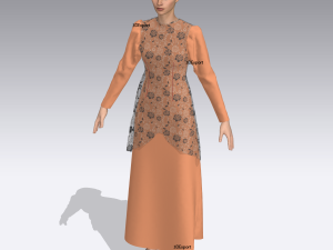 Moslem Dress for Ied Celebration Modelo 3D