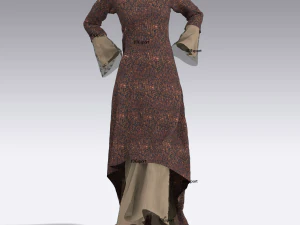 अविस्मरणीय दिन के लिए पोशाक 3D मॉडल