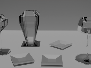 Mugs and plates 3D Model