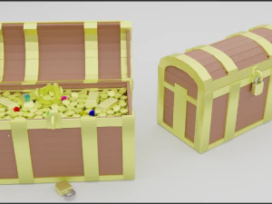 Scrigno del tesoro Modello 3D