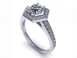 Cincin Ratu Berlian Model 3D