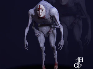Fobius Lowpoly Monster 3D Model