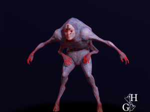 Fobius Lowpoly Monster 3D Model