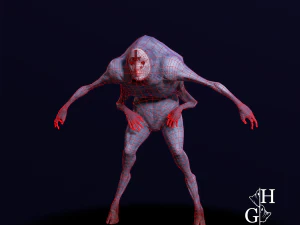 Fobius Lowpoly Monster 3D Model