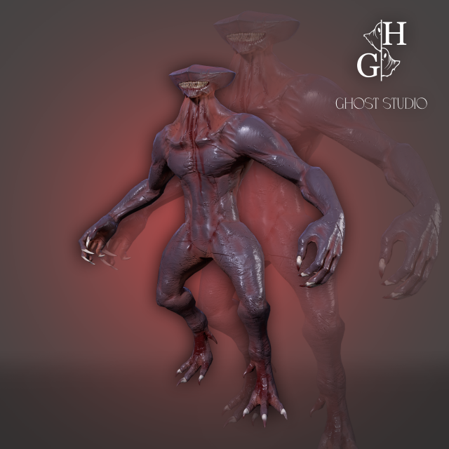 Hunter LowPoly 3D Modell .c4d .max .obj .3ds .fbx .stl .blend