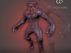 Охотник LowPoly 3D Модель