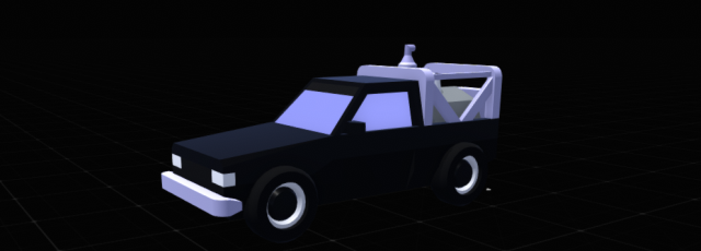 Car with Turbine 3D Model .c4d .max .obj .3ds .fbx .stl .blend 