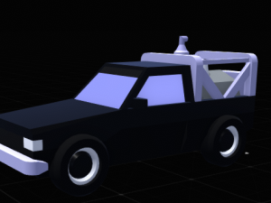 Car with Turbine 3D Модель