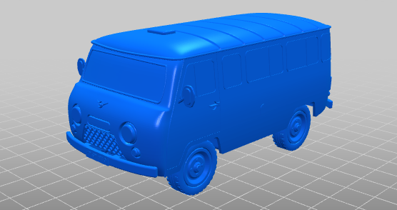 Russian legendary off-road car UAZ-452 3D Модель in Фургон 3DExport