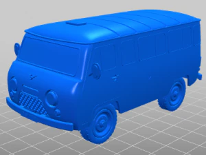 Mobil off-road legendaris Rusia UAZ-452 Model 3D