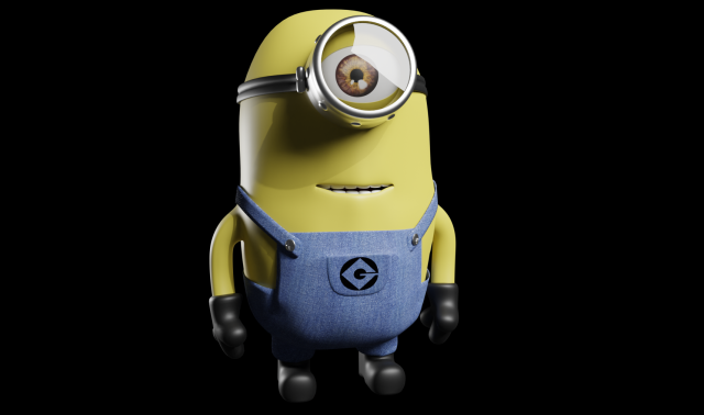 Minion Despicable Me 3D मॉडल .c4d .max .obj .3ds .fbx .stl .blend 