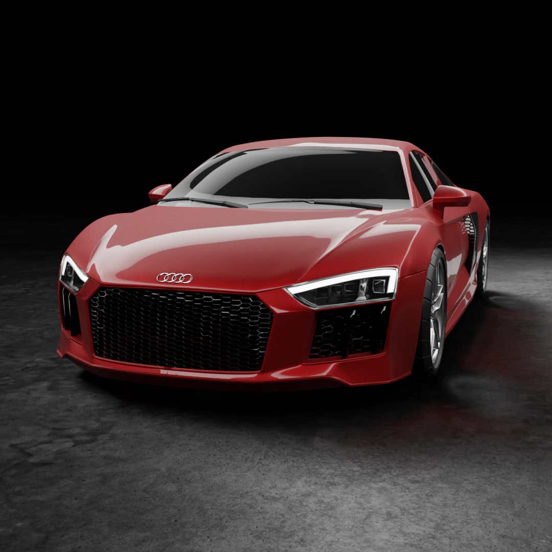 Audi r8 v10 3D Model .c4d .max .obj .3ds .fbx .stl .blend 